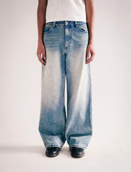 Light Wash Wide Leg Denim (6-8 WEEK PREORDER)