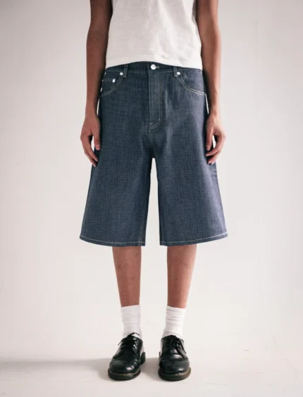 Indigo Raw Selvedge Baggy Jorts