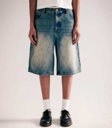 Light Wash Baggy Jorts