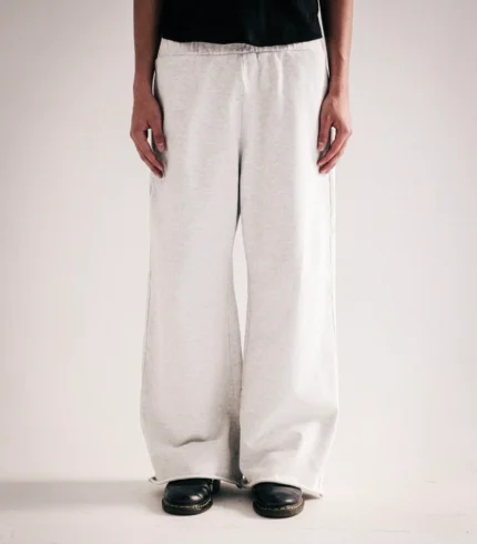 Heather Grey Wide Leg Sweatpants