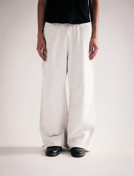 Heather Grey Wide Leg Sweatpants